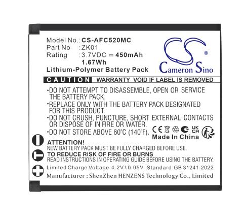 Battery camcorder agfaphoto realishot dc5200