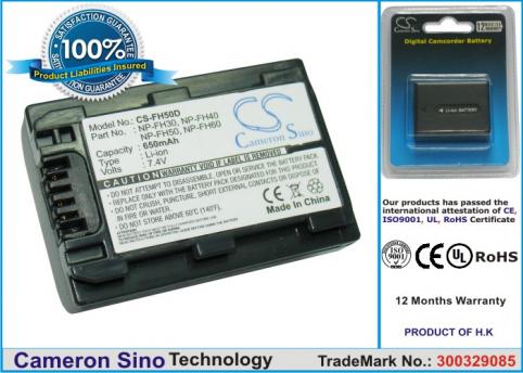 Batterie camescope appareil photo sony dcr dvd202 