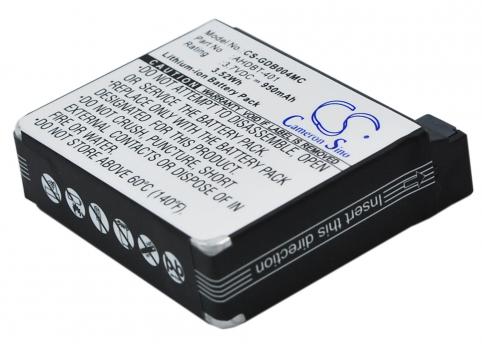 Battery camera embarked gopro hero 4+