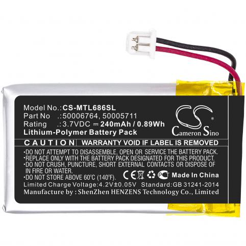 Battery helmet without fil mitel 6869