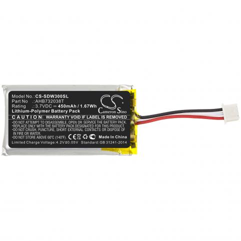 Battery helmet without fil sennheiser sdw 30 hs