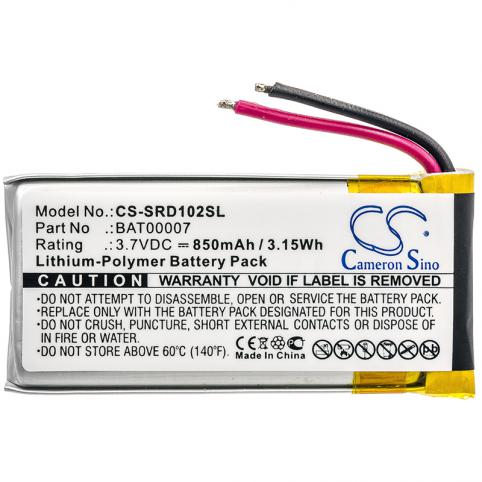Battery for wireless headphones cardo srpt0102