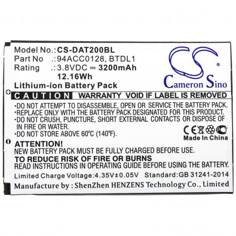 Battery for barcode scanner datalogic axist