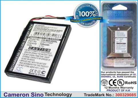 Battery  mitac mio 07917tsip