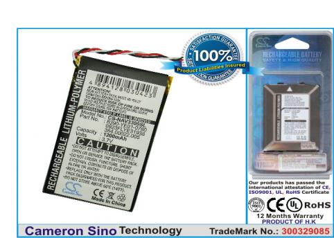 Battery  navigon navigon 3300, 3310, 3310 maxe, 4310, 4310 maxe