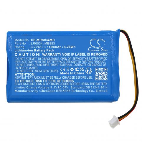 Battery  mir lr0034 spirodoc spirometer