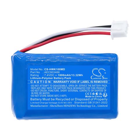 Battery  hawkmed aec903466 infusion pump hk-100