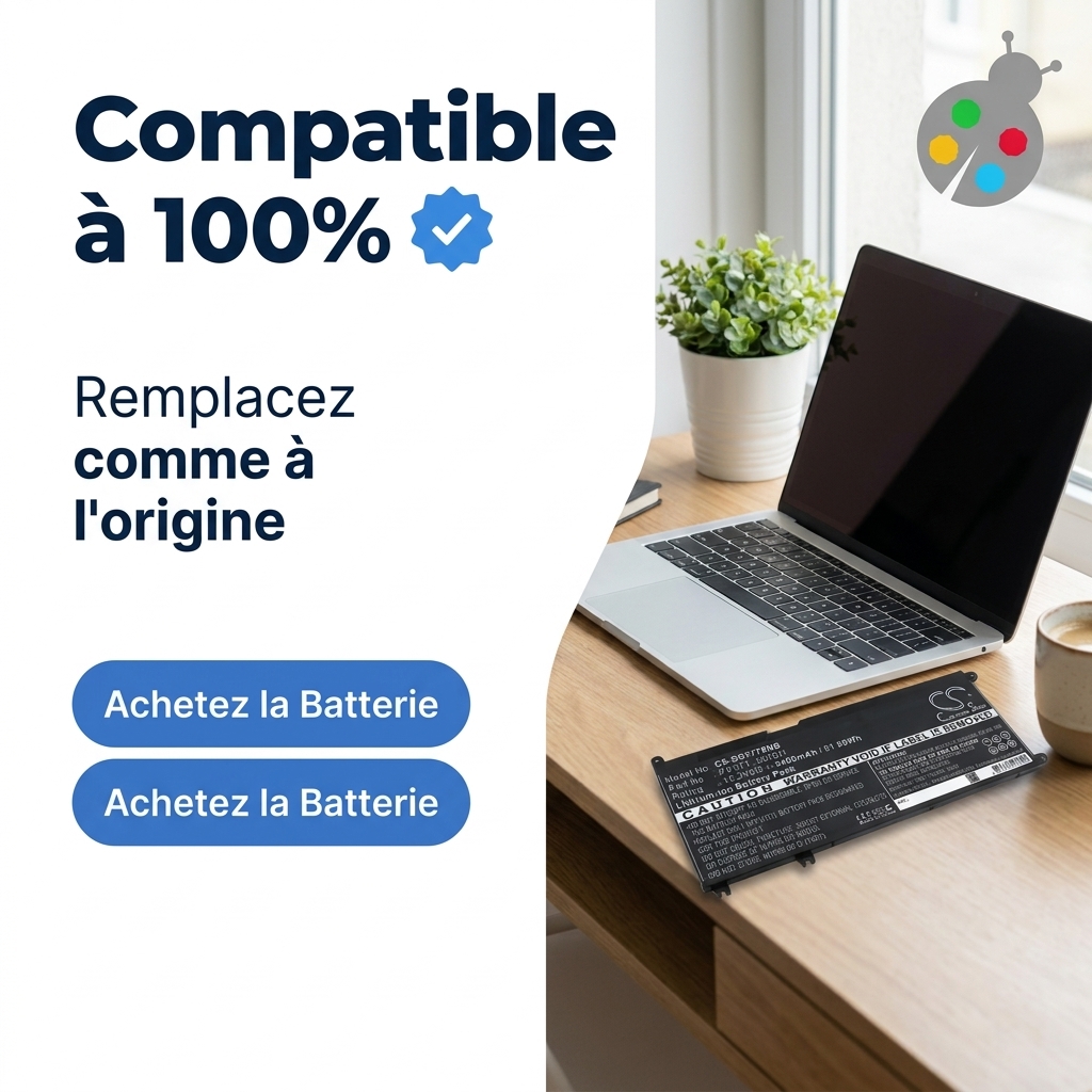 Battery laptop dell latitude 3380