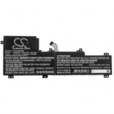 Battery for lenovo ideapad 5 pro-16ihu6