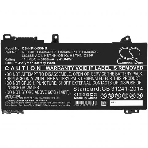 Battery for hp probook 455
