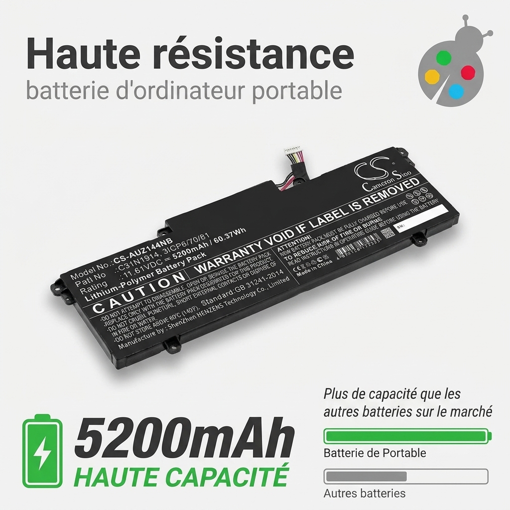 Battery laptop asus zenbook 14 um425qa ki072t