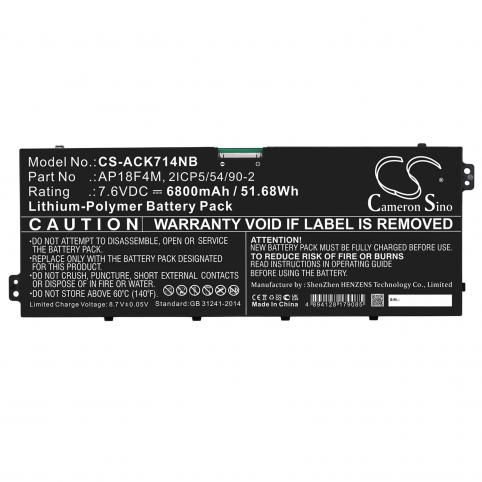 Battery for acer spin 7 sp714-61na-s775