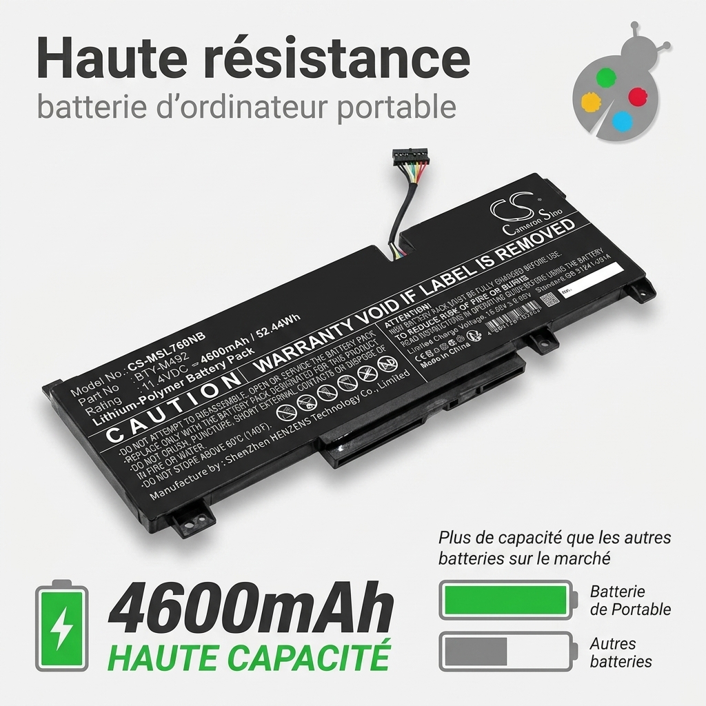 Battery laptop msi bravo 15 b5dd 007xes