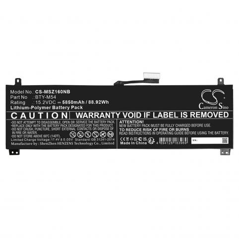 Battery  msi bty m54
