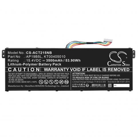 Battery  acer ap19b5l