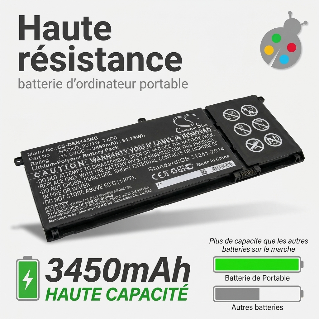 Battery for laptop dell inspiron 13 7306 2-in-1