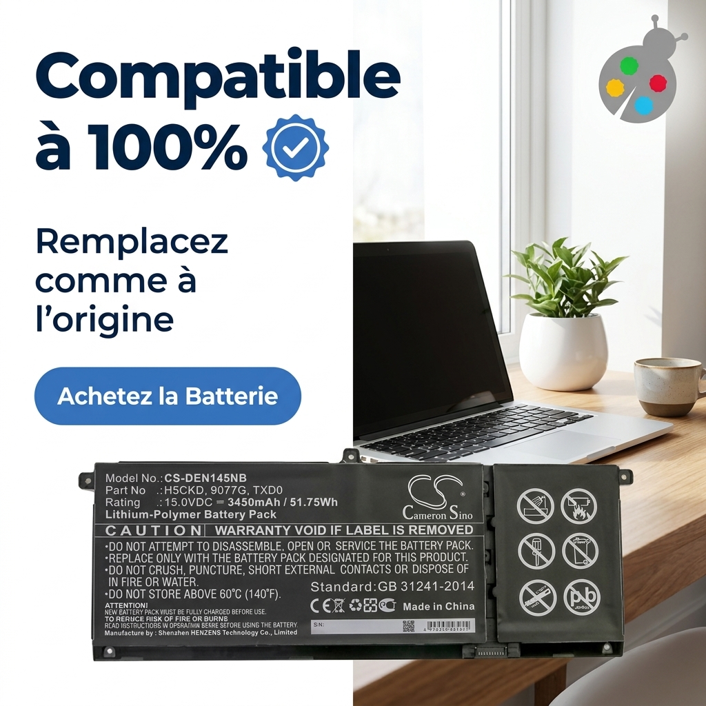 Battery laptop dell inspiron 13 7306 2 in 1