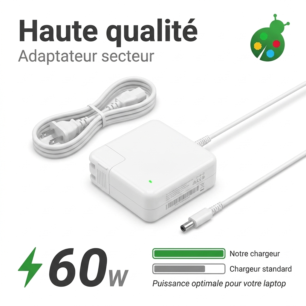 Adapter laptop  macbook pro 15.4