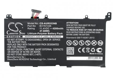 Battery for asus vivobook s551lb