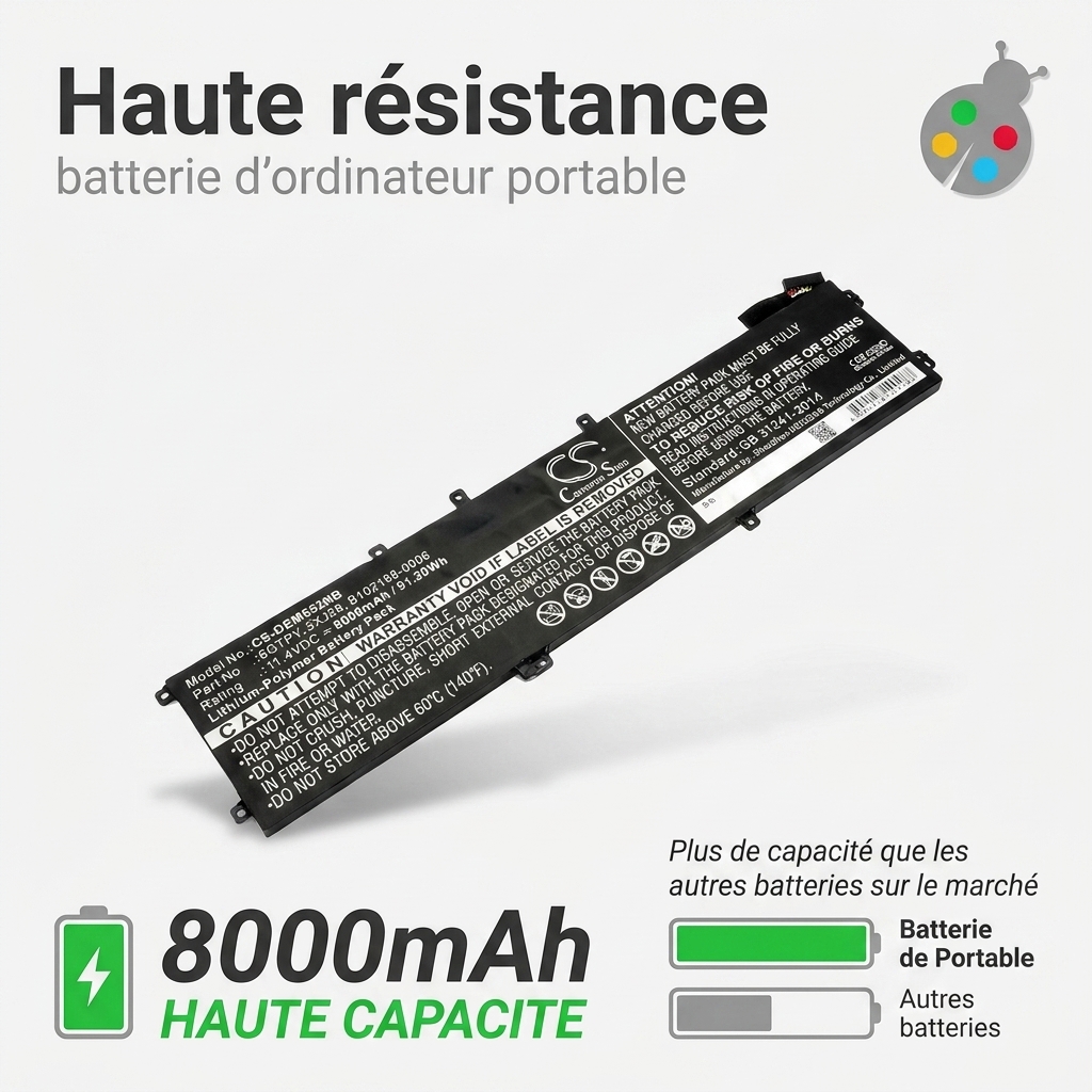 Battery laptop dell precision 5520