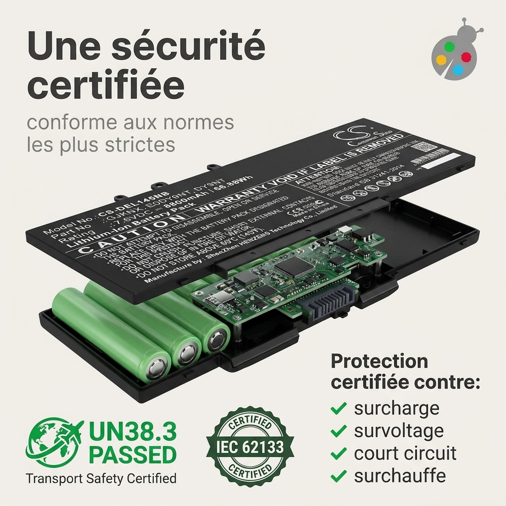 Battery laptop dell latitude 5290