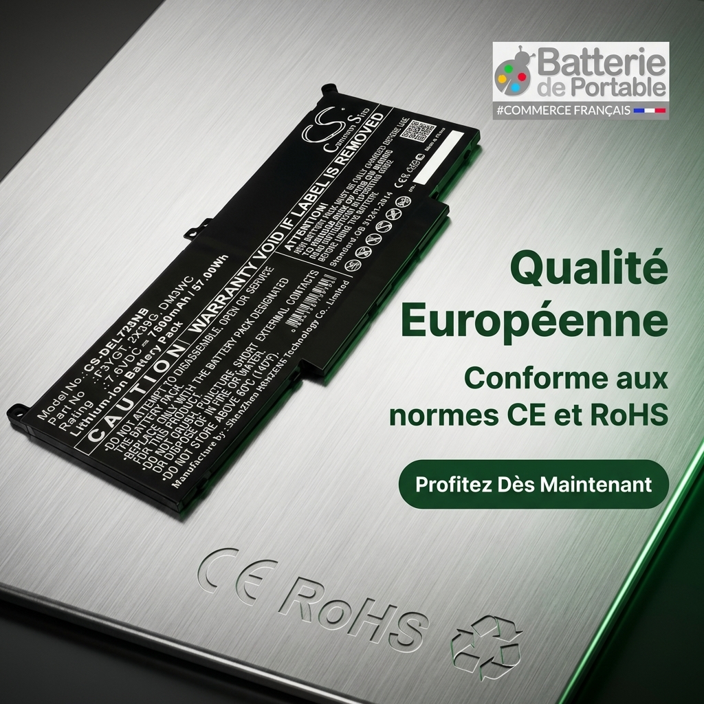 Battery laptop dell latitude 7290