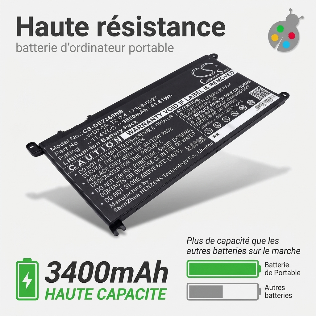 Battery for laptop dell inspiron 13 5378
