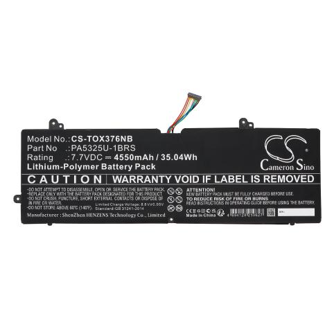 Battery for toshiba portege x30t