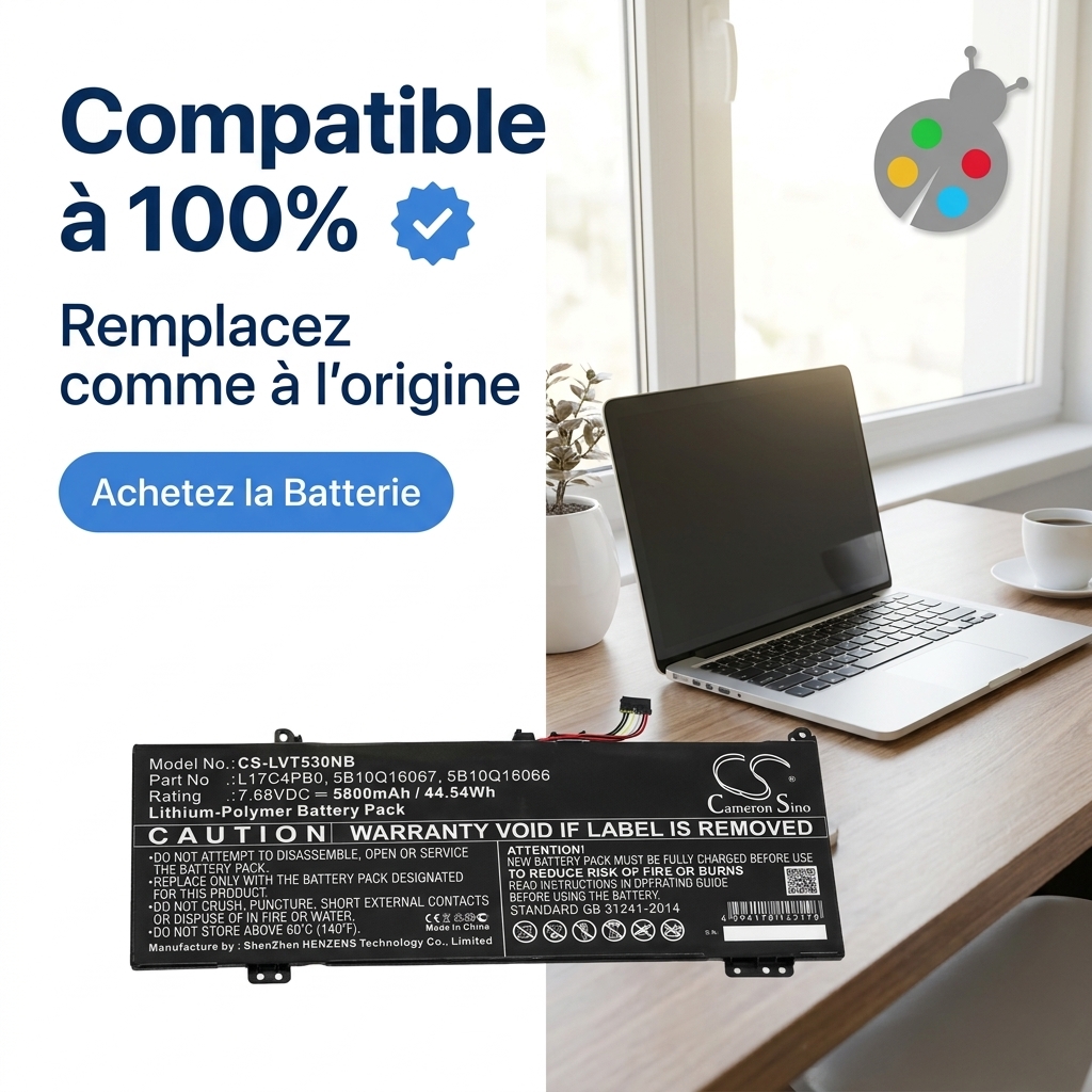Battery laptop lenovo ideapad yoga 530 14ikb 81ek