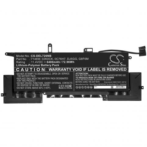 Battery for dell latitude 7400 2-in-1