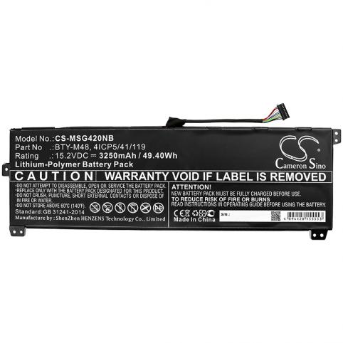 Battery for msi modern 14 a10rb-459