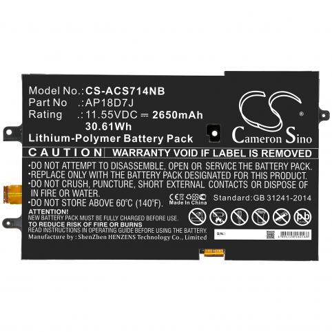 Battery  acer ap18d7j