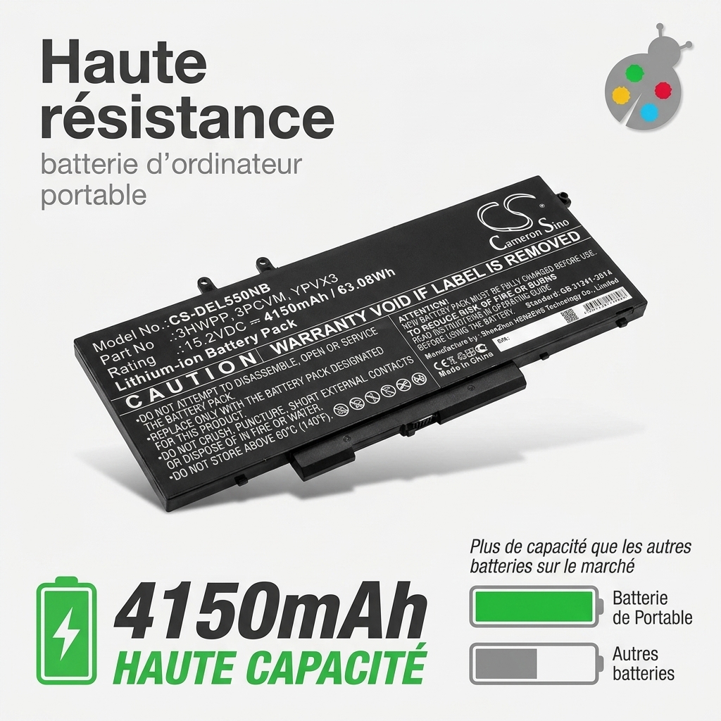 Battery laptop dell latitude 5510 0wd19