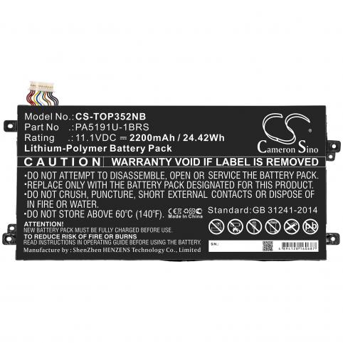 Battery for toshiba satellite click 2 pro p30w-b-1