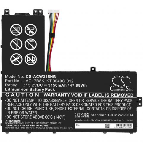Refc battery ac17b8k