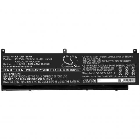 Battery  dell 68nd3
