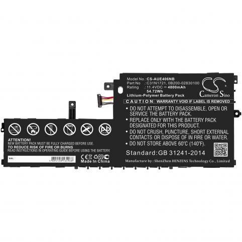 Battery for asus vivobook e406ma-bv002ts