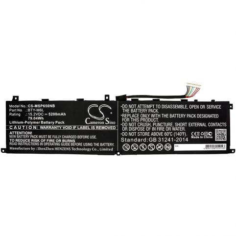 Battery for msi p65 creator 8re ms-16q3