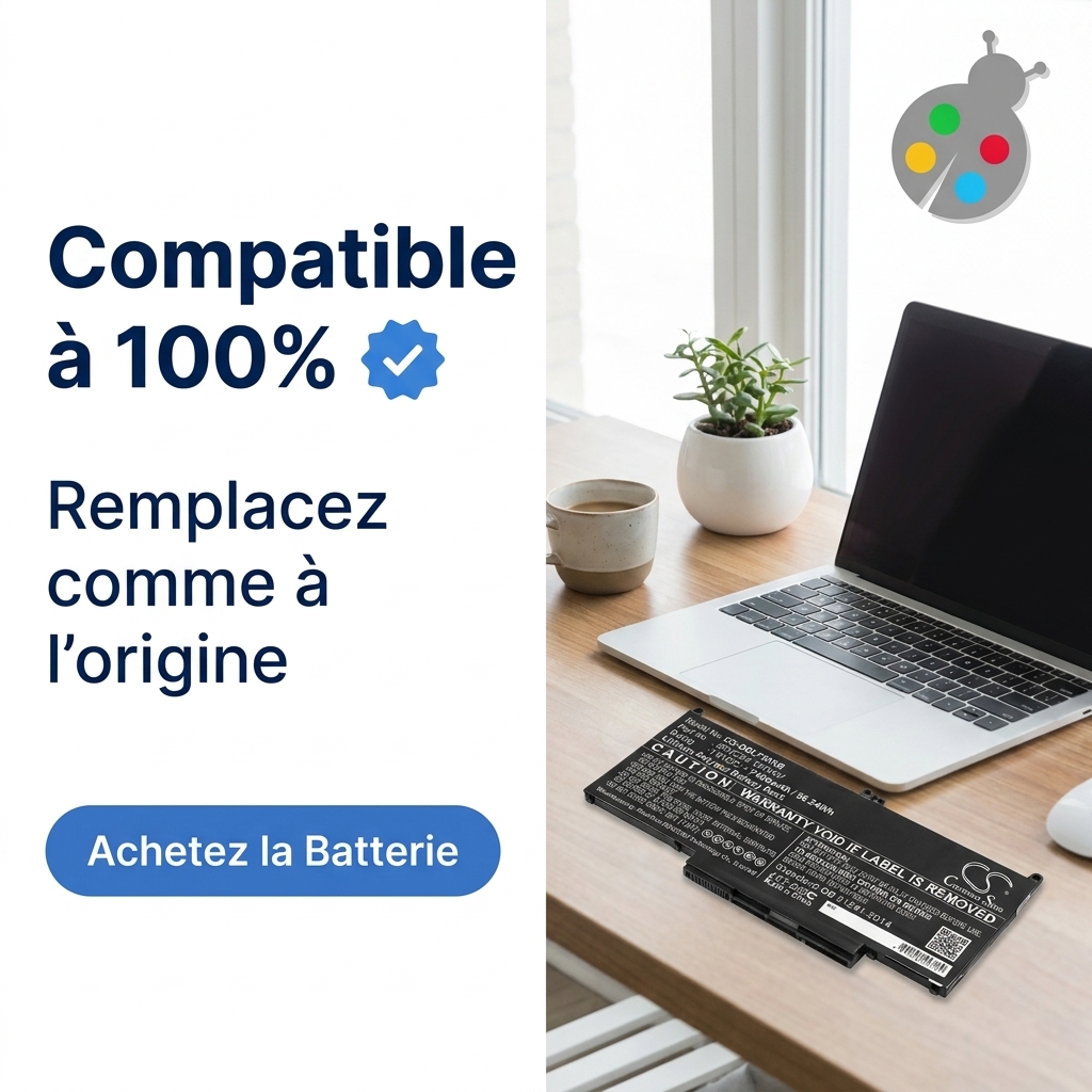 Battery laptop dell latitude 13 7300(n001l7300 d15
