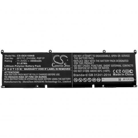 Battery laptop dell xps 15 9500 r1845ts