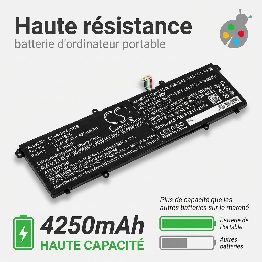 Battery for asus vivobook 15 oled x1505za-l1511ws