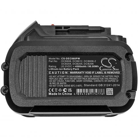 Battery  dewalt dcb606 20v max