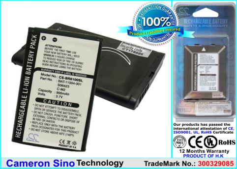 Battery  blackberry rim haute capacitée 8100 , 8100c , 8100r , 8110 , 8130 , 81