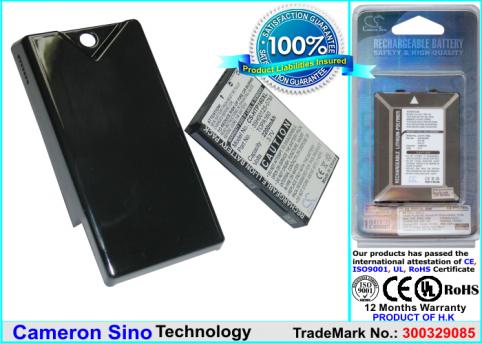 Battery  htc haute capacitée touch diamond 2 , topaz 100 , t5353 , click , mage