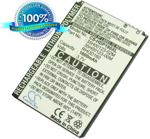 Battery  t mobile haute capacitée touch pro 2 , mda vario v , wing ii , sash 3g