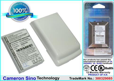 Battery for pda smartphone gigabyte gsmart t600 mw998