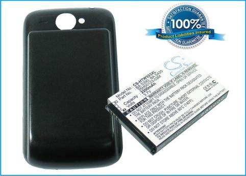 Battery  t mobile haute capacitée touch pro 2 , mda vario v , wing ii , sash 3g