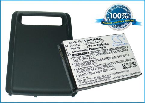 Battery  htc haute capacitée htc 7 trophy spark t8686 m1 pc40100 wt7