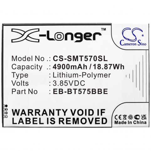 Battery for tablet samsung eb bt575bbe galaxy tab active 3