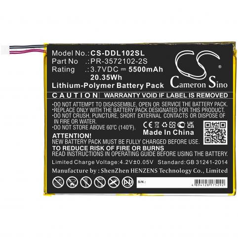 Battery  digiland pr-3572102-2s dl1028w